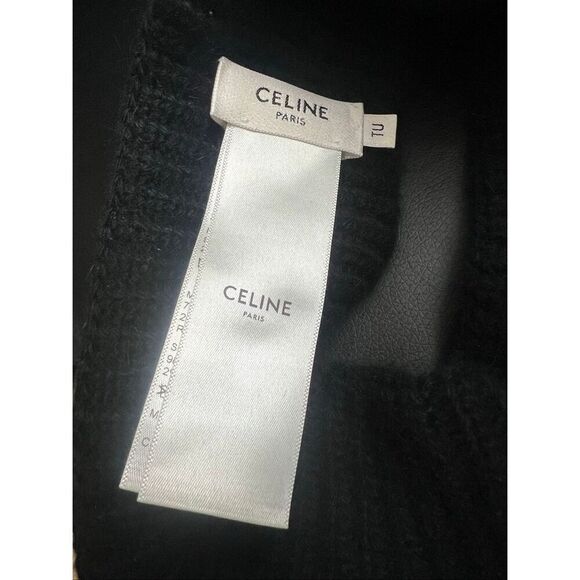 Celine Women Hat Cap Wool Angola Sun Visor Limited Edition VHTF Rare Popular Pro - Picture 5 of 10